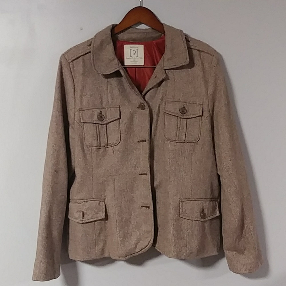 Relativity, lined wool jacket